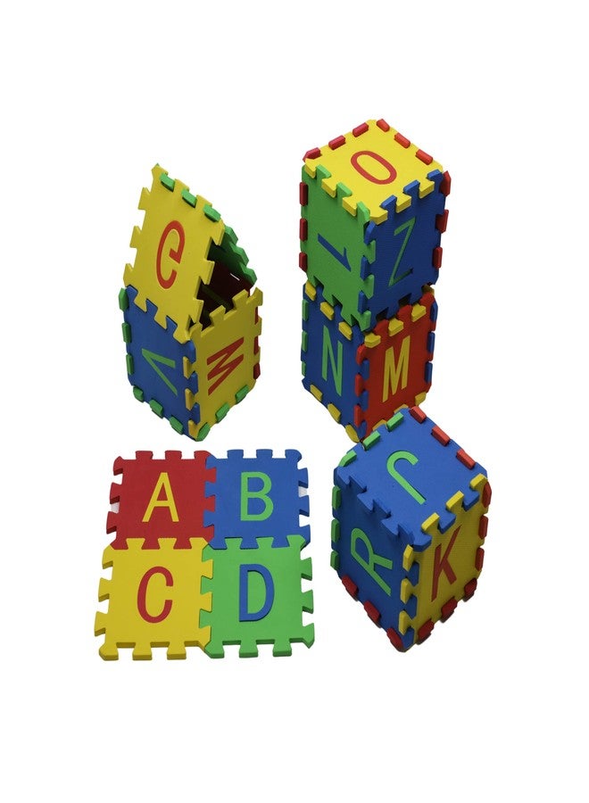 في جراسب سجادة أحجية صغيرة من الفوم للأطفال من VGRASSP، 36 قطعة، سجادة تعليمية متشابكة للأحرف والأرقام للأطفال - متعددة الألوان - Image 5